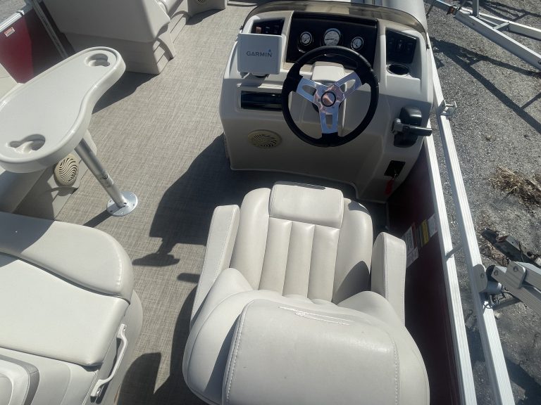 Captain's Chair on Pontoon Boat